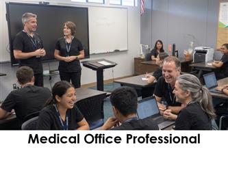 Medical Office Professional students in a classroom.