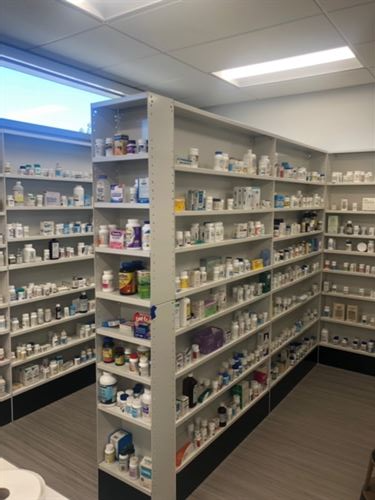 A stocked pharmacy